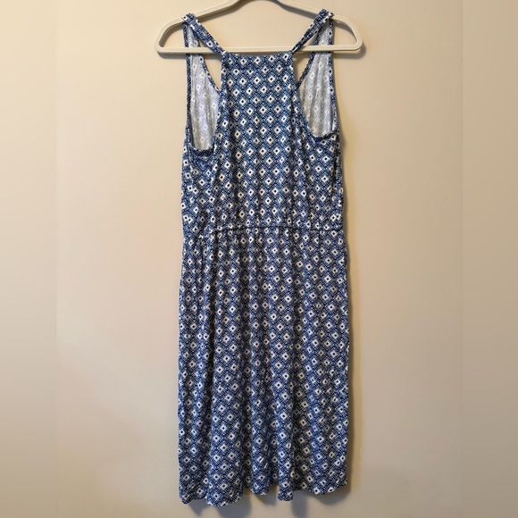 Old Navy Blue and White Geometric Dress - Picture 4 of 4